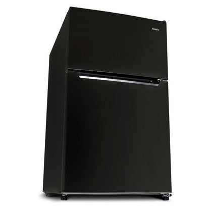 CHiQ 86L Top Mount Fridge Freezer - Black