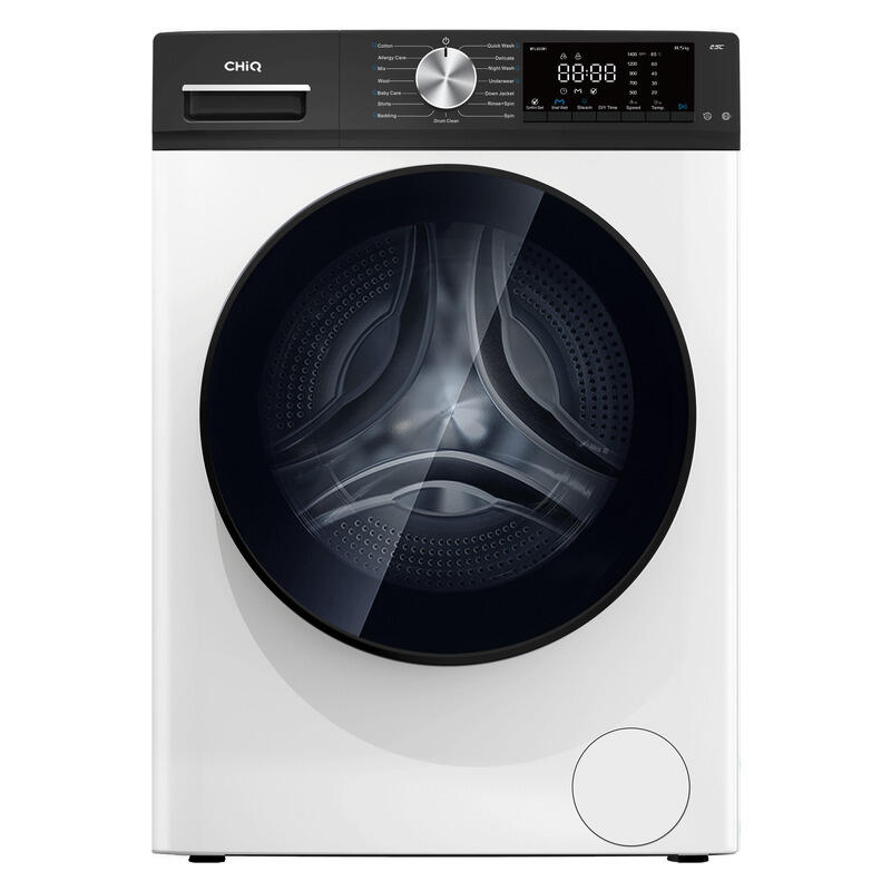 ChiQ 8.5kg Front Load Washer Only - White