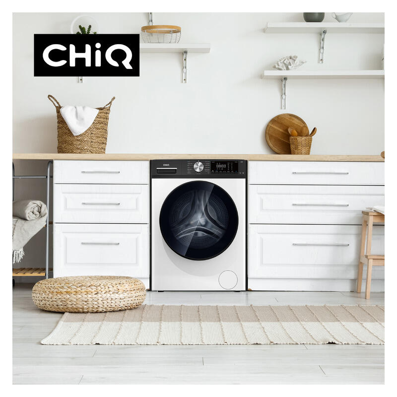 ChiQ 8.5kg Front Load Washer Only - White