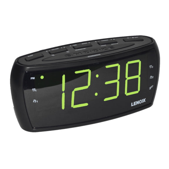 Lenoxx 1.8 Inch Large Number Display Clock Radio