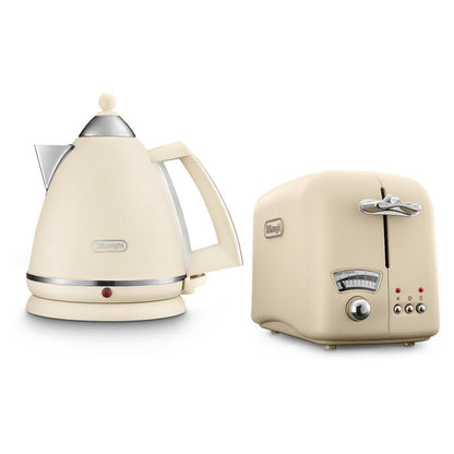DeLonghi Argento Kettle & 2-Slice Toaster Pack - Beige