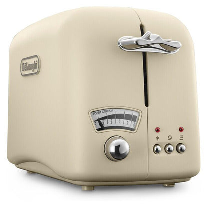 DeLonghi Argento Kettle & 2-Slice Toaster Pack - Beige