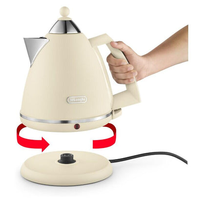 DeLonghi Argento Kettle & 2-Slice Toaster Pack - Beige