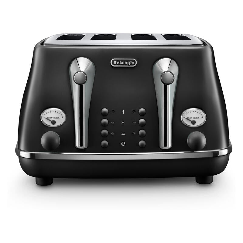 DeLonghi Icona Capitals 4-Slice Toaster - Edinburgh Black