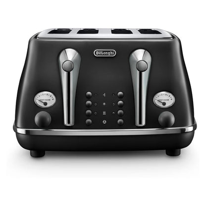 DeLonghi Icona Capitals 4-Slice Toaster - Edinburgh Black