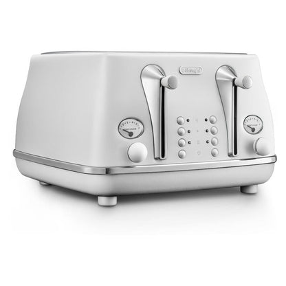 DeLonghi Icona Capitals 4-Slice Toaster - Helsinki White