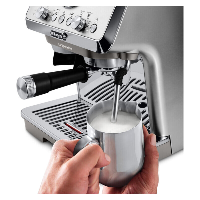 DeLonghi La Specialista Arte Evo Manual Coffee Machine with Cold Brew - Stainless Steel