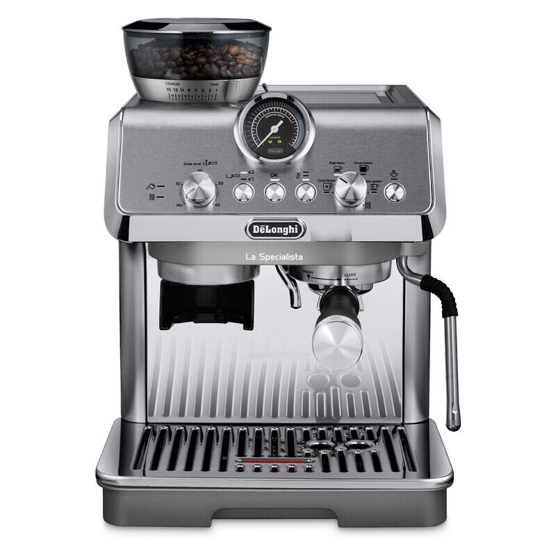DeLonghi La Specialista Arte Evo Manual Coffee Machine with Cold Brew - Stainless Steel