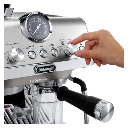 DeLonghi La Specialista Arte Evo Manual Coffee Machine with Cold Brew - Stainless Steel