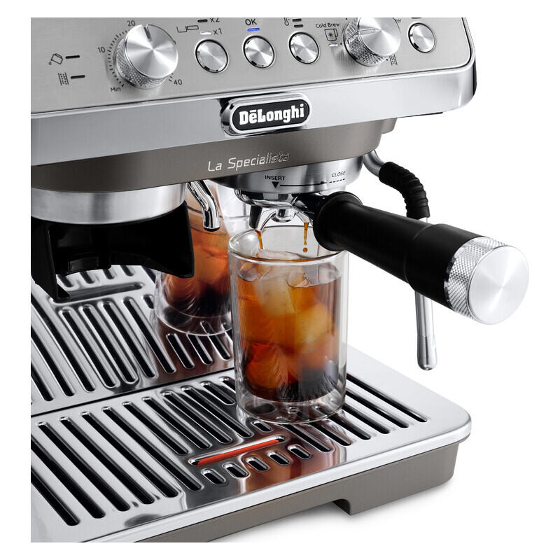 DeLonghi La Specialista Arte Evo Manual Coffee Machine with Cold Brew - Stainless Steel