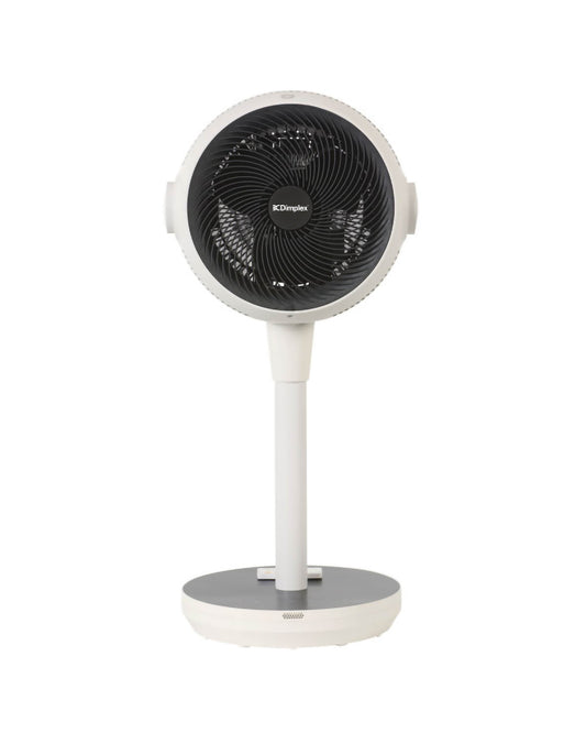 Dimplex Heat & Cool Air Circulator Pedestal Fan - White Black