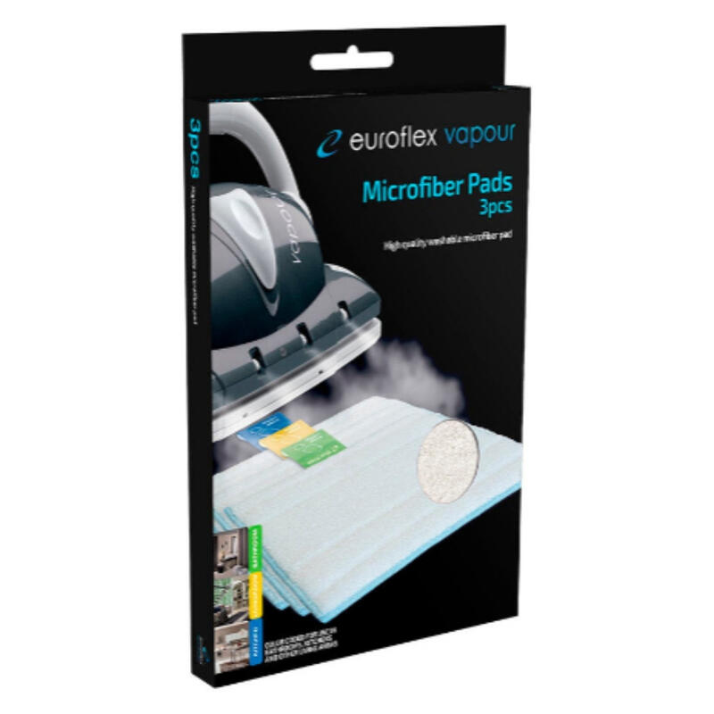 Euroflex Replacement Microfibre Floor Pads (3 Pack)