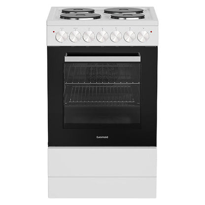 Euromaid 50cm Electric Freestanding Cooker - White