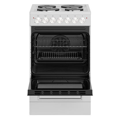 Euromaid 50cm Electric Freestanding Cooker - White
