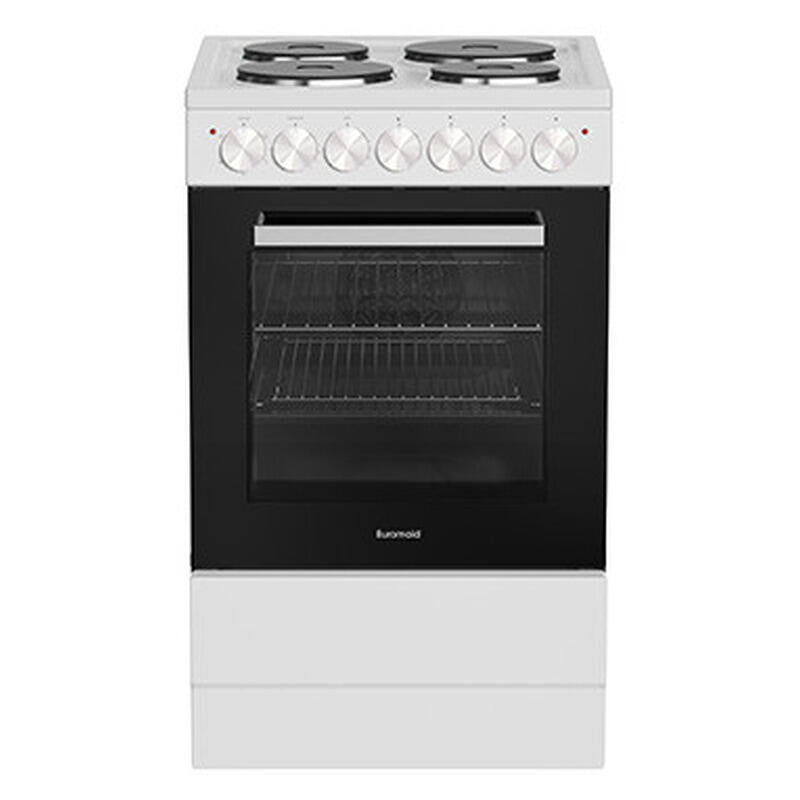 Euromaid 50cm Electric Freestanding Cooker - White