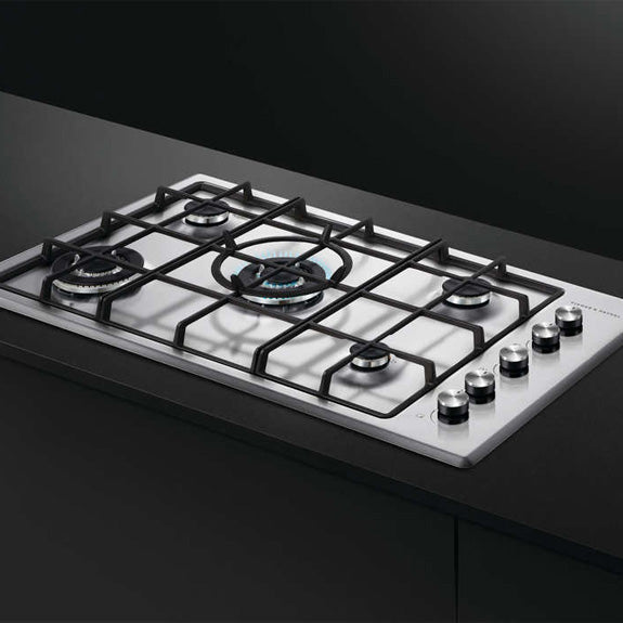 Fisher & Paykel 90cm Series 5 5 Burner Gas Cooktop, Natural Gas
