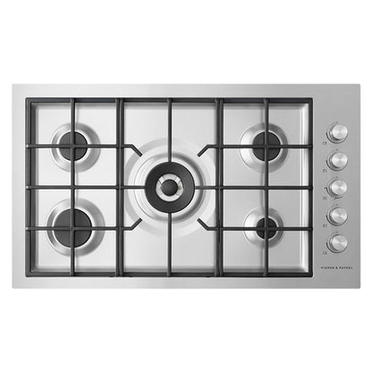 Fisher & Paykel 90cm Series 9 5 Burner Gas Cooktop, Flush Fit, LPG