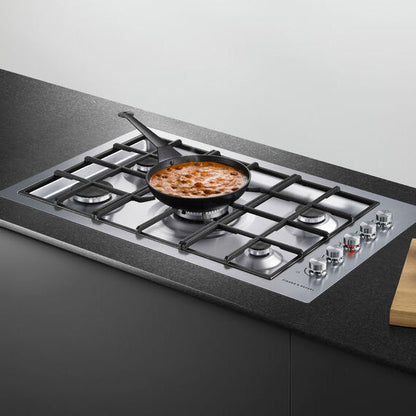Fisher & Paykel 90cm Series 9 5 Burner Gas Cooktop, Flush Fit, LPG