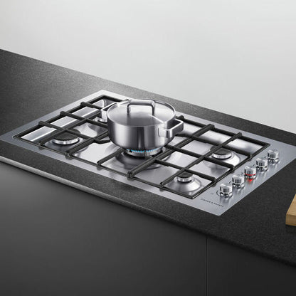 Fisher & Paykel 90cm Series 9 5 Burner Gas Cooktop, Flush Fit, LPG