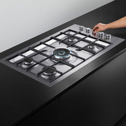 Fisher & Paykel 90cm Series 9 5 Burner Gas Cooktop, Flush Fit, LPG