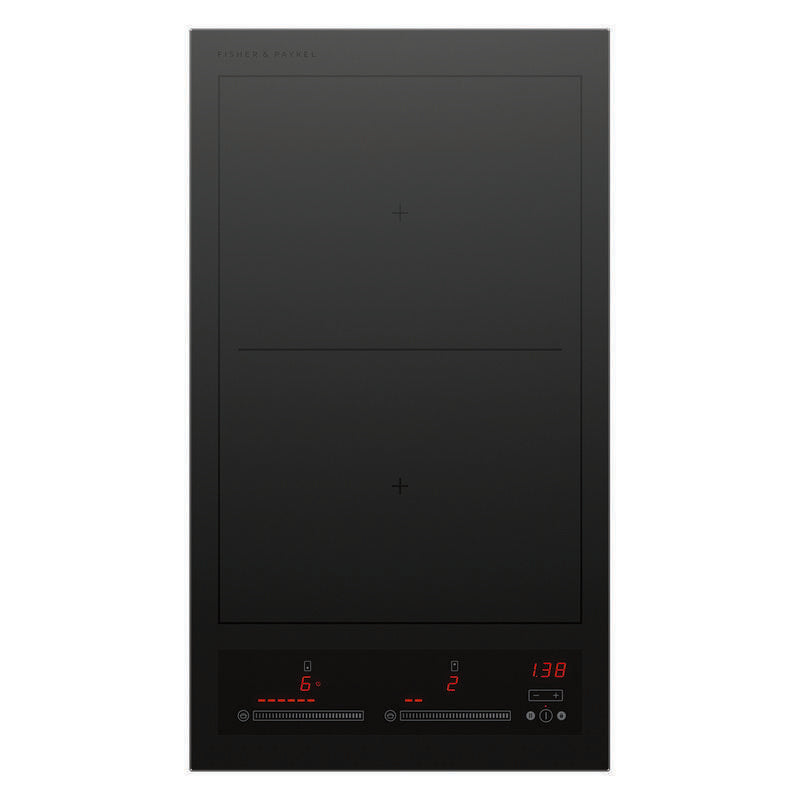 Fisher & Paykel 30cm 2 Zone Induction Cooktop (Series 7) - Black