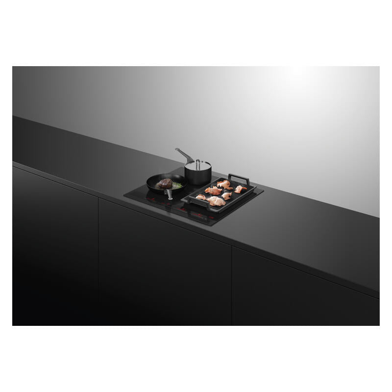 Fisher & Paykel 60cm 4 Zone Induction Cooktop: Smart Zone - Black (Series 7)
