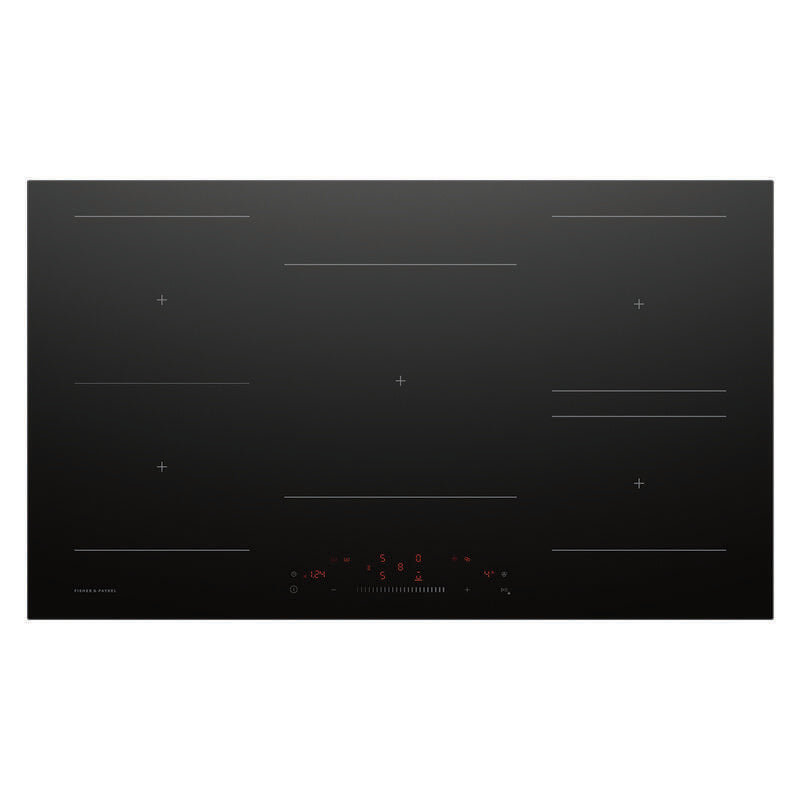 Fisher & Paykel 90cm 5-Zone Induction Cooktop with Low Current - Black (Series 5)