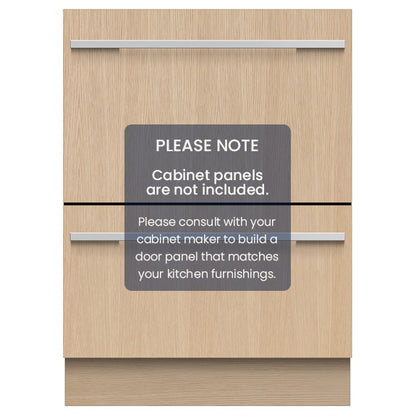 FISHERPAYKEL INTEGRATED DOUBLE DISHDRAWER 60CM
