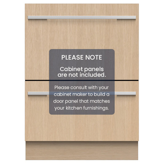FISHERPAYKEL INTEGRATED DOUBLE DISHDRAWER 60CM