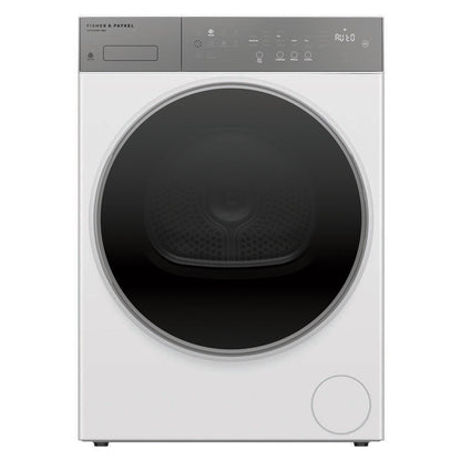 Fisher & Paykel 8kg Smart Heat Pump Condenser Dryer - Woolmark Black - White (Series 5)
