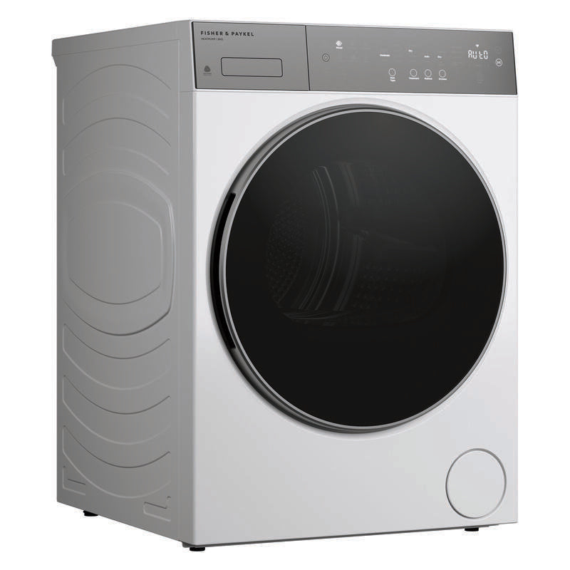 Fisher & Paykel 8kg Smart Heat Pump Condenser Dryer - Woolmark Black - White (Series 5)