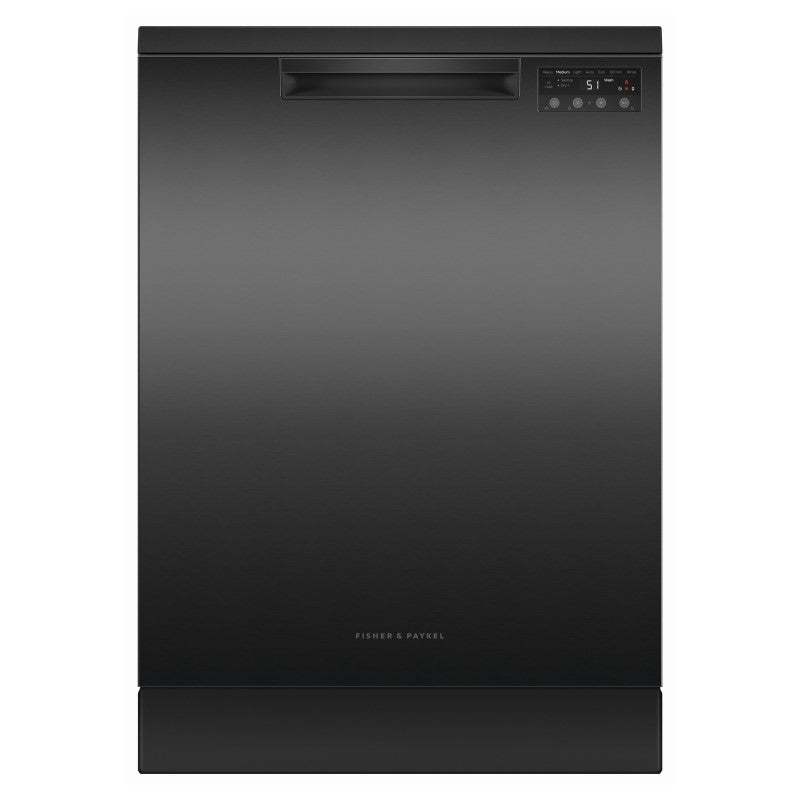 Fisher & Paykel 60cm Freestanding Sanatise Dishwasher - Black Stainless Steel