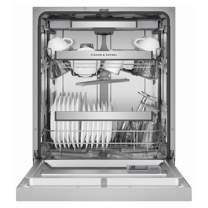 FISHERPAYKEL BUILT UNDER CONTEMPORARY SILVER POCKET HANDLE 60CM