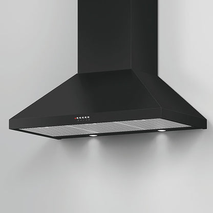 FISHERPAYKEL CANOPY WALL RANGEHOOD BLACK 90CM