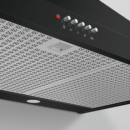 FISHERPAYKEL CANOPY WALL RANGEHOOD BLACK 90CM