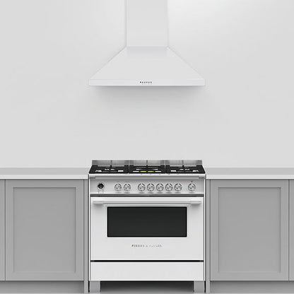 Fisher & Paykel 90cm Series 7 Pyramid Chimney Wall Rangehood