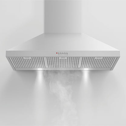 FISHERPAYKEL CANOPY WALL RANGEHOOD STAINLESS STEEL 90CM