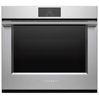 FISHERPAYKEL PRO STYLE BUILT IN SINGLE OVEN SELF CLEANING SS 76CM