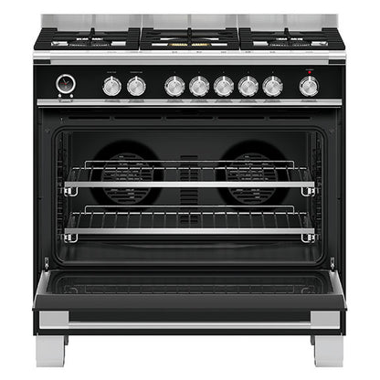 Fisher & Paykel 90cm Series 9 Classic 5 Burner Dual Fuel Pyrolytic Cooker