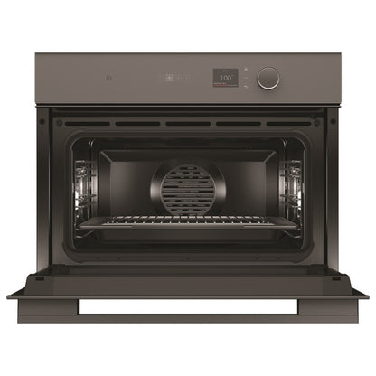 FISHERPAYKEL COMPACT COMBI-STEAM OVEN MINIMAL SERIES 7 GREY GLASS 60cm