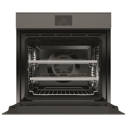 FISHERPAYKEL COMBINATION STEAM OVEN HANDLELESS GREY GLASS 60cm