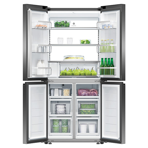 Fisher & Paykel 498L Series 7 Quad Door Refrigerator Freezer, Ice & Water
