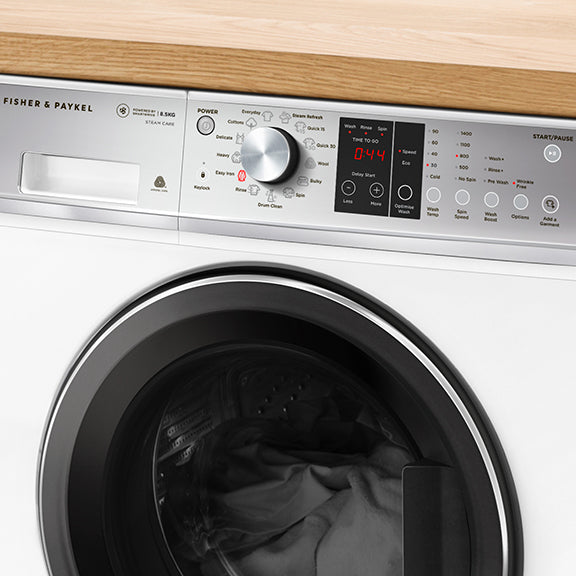 Fisher & Paykel 8.5kg Front Load Washing Machine - White (Series 5)