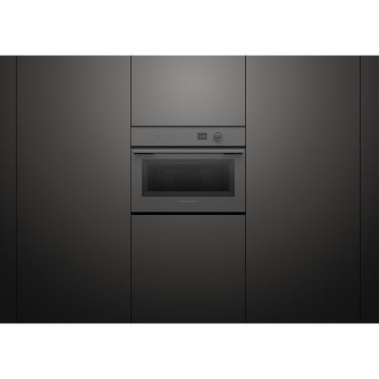 FISHERPAYKEL MINIMAL COMPACT COMBI-MICROWAVE OVEN - GREY GLASS 60cm