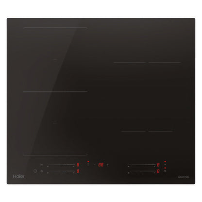 Haier 60cm 4 Zone Induction Cooktop -  Flexi Zone - Black Glass (500 Series)