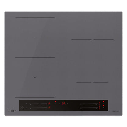 Haier 60cm 4-Zone Induction Cooktop with Flexi Zone - Grey Glass (500 Series)