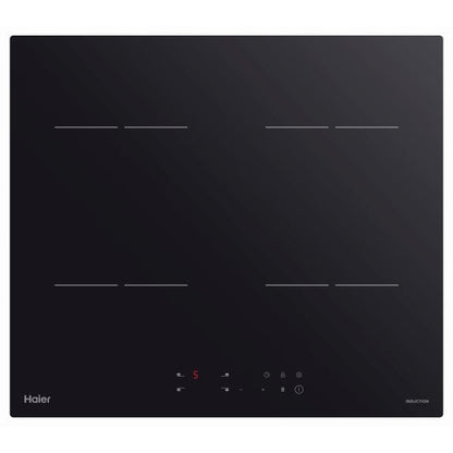 Haier 60cm 4-Zone Induction Cooktop with Low Current - Black Glass (300 Series)