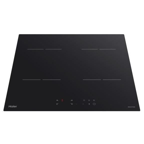 Haier 60cm 4-Zone Induction Cooktop with Low Current - Black Glass (300 Series)