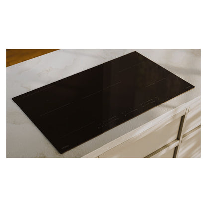Haier 90cm 5 Zone Induction Cooktop with Flexi Zone - Black Glass (500 Series)
