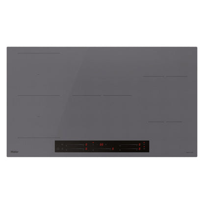 Haier 90cm 5-Zone Induction Cooktop with Flexi Zone - Grey Glass (500 Series)